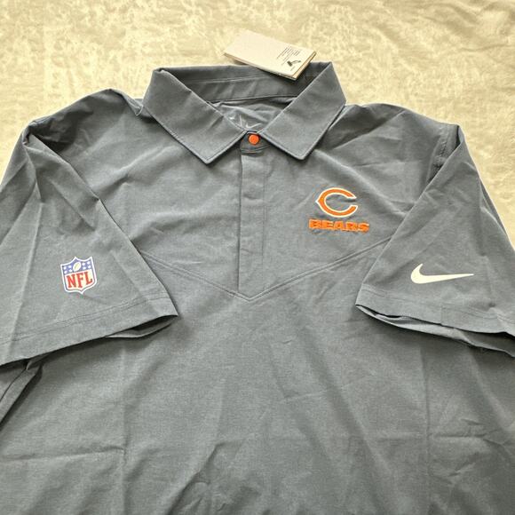 Nike Dri-Fit Chicago Bears Polo Shirt NFL On-Field Apparel Men's Size Large NWT - Picture 10 of 16